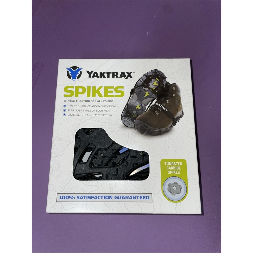 Yaktrax Spikes Footwear Traction for Snow‎ & Ice Size Large / XL 1 Pair